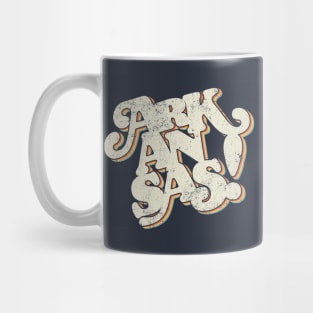 Arkansas Retro Type Mug